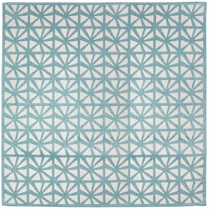 Liora Manne Carmel  Indoor/Outdoor Rug  Aqua.. - 1 of 4
