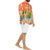 LA LEELA Men's Hawaiian Shirts Short Sleeve Button Down Shirt Mens Hawaii Shirts Boho Holiday Casual Summer Beach Shirts for Men Funny - 4 of 4