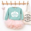 The Juniper Shop Hello Pumpkin Face Toddler Graphic Sweatshirt - 2 of 3
