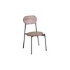 HomeRoots Set of Two Brown And Black Metal and Wood King Louis Back Dining Side Chairs - 4 of 4
