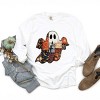 Patchwork Ghost Printed - Womens Garment Dyed Long Sleeve - 2 of 3