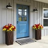 Dovelina 24 - Inch Modern Wooden Rectangular Planter Box,Outdoor Planter for Patio, Deck, Garden, Entryway - 3 of 4