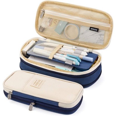 Paaaawaters Big Capacity Pencil Pen Case Office College School Large Storage High Capacity Bag Pouch Holder Box Organizer