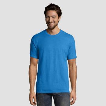 Gildan Men's T-Shirt - Blue - XXL