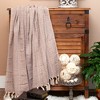 Parkland Collection,Thor Casual Brown 52" X 67" Woven Handloom Throw - 2 of 4