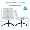 NicBex Ergonomic Office Chair with Wheels, 360° Swivel Chair with Height Adjustable, Armless Desk Chair with Lumbar Support, Home Office Desk Chair - 2 of 4