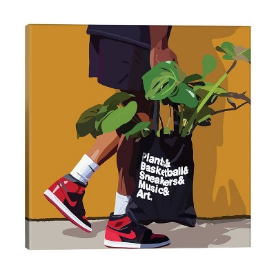 26" x 26" x 0.75" Plant Daddy Nike by Artpce Unframed Wall Canvas - iCanvas