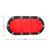 VisioGear Folding Poker Table Top for 10 Players, Tri-Fold Texas Holdem Blackjack Game Tabletop, Red, 84"*42"*1" - 3 of 4