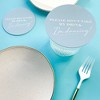Big Dot of Happiness 25 Ct Dusty Blue Simple Script Please Don't Take My Drink I'm Dancing Coasters, 4-Inch Disposable Round Paper Coasters - 2 of 4