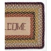 Earth Rugs Welcome Oblong Jute Rug – 20"x30" Hand-Stenciled Entryway Mat, Rustic Home Decor - 3 of 3