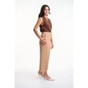 Lafidi Women’s High-Rise Cropped Pants – Straight Leg Business Casual Trousers with Slash Pockets and Elastic Back Waist - 2 of 4