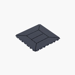 Chic Crate-New Style Interlocking Deck Tiles – 44-Pack Quick-Install 12x12 Patio Flooring for Porch, Poolside & Backyard, Dark Gray - 1 of 4