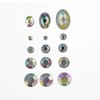John Bead 1000pcs Crystal AB Round Oval Acrylic Flat Back Rhinestones Assorted Box - 3 of 4