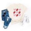 Simply Sage Market Women's Strawberry Coquette Bow Chart Short Sleeve Graphic Tee - 3 of 3