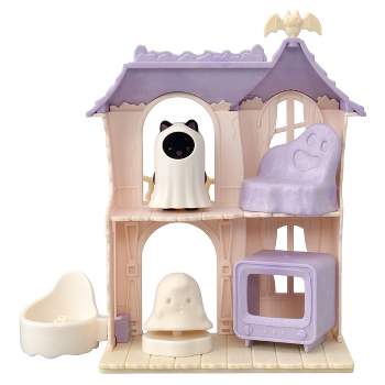 Calico Critters Spooky Surprise House, Dollhouse Playset with Collectible Doll Figure