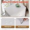 Dresser 4-Drawer Fabric Storage Tower Organizer for Bedroom, Hallway, Entryway, Closets with Steel Frame, Wood Top, Easy Pull Handle - 4 of 4