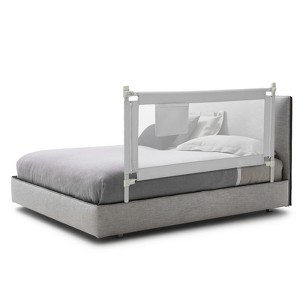 Infans 57" Bed Rails for Toddlers Vertical Lifting Baby Bed Rail Guard with Lock Grey - 1 of 4