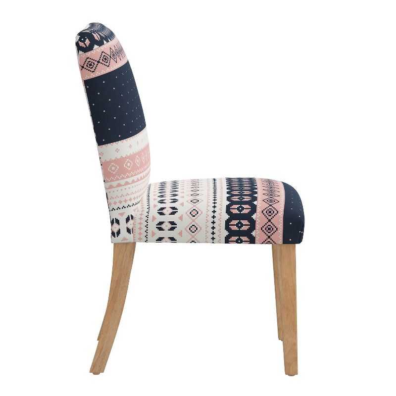Skyline Furniture Dining Chair Nordic Sweater Navy Blush, 4 of 9