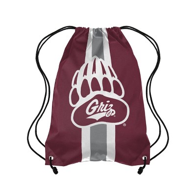 NCAA Montana Grizzlies Stripe Drawstring Bag