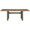 vidaXL Outdoor Patio Table with Poly Rattan and Solid Acacia Wood Top - Modern, Lightweight, Durable and Easy-Clean Design, Brown - 2 of 4