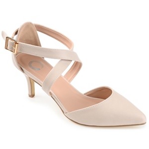 Journee Collection Womens Riva Pointed Toe Mid Heel Pumps - 1 of 4