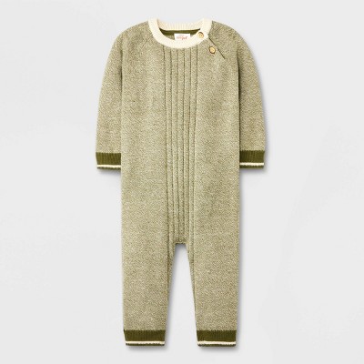 Image of Baby Marl Romper - Cat & Jack™ Olive Green 12M