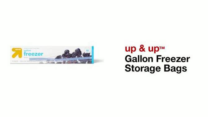 Gallon Freezer Storage Bags - up & up™, 2 of 5, play video