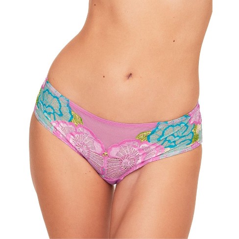 Adore Me Women's Colete Hipster Panty S / Printed Lace C05 Pink. : Target