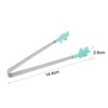 Unique Bargains Stainless Steel Silicone Tips Hand Shape Kitchen Cooking Food Tongs - 2 of 4