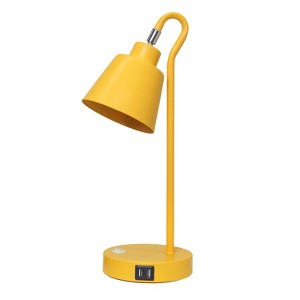 Simple Designs Sleek Essentials Looped Desk Lamp Yellow - 1 of 4