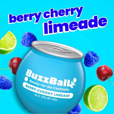 BuzzBallz Berry Cherry Limeade Cocktails - 200ml/4pk Bottle