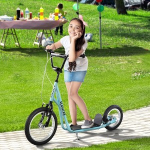 Whisen Kids’ Kick Scooter with Adjustable Height Handlebar and Non-Slip Footplate as Riding-on Toy Gift for 5+ Years Old - 1 of 4