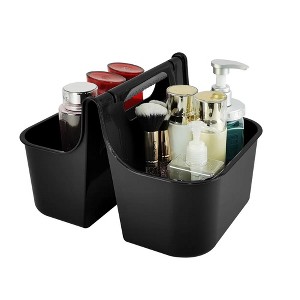 J&V TEXTILES Portable Shower Caddy, Bathroom Organizer Basket, Perfect Size for Dorm/College, Plastic Bath Tote, Dries Quickly with Drainage Holes - 1 of 4