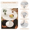 Sapphtopaz Tulip Dining Table Kitchen Table Round Dining Table Bar Table with Pedestal Base for Kitchen, Small Spaces - 2 of 4