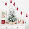 Dexmalle 3FT Flocked Tabletop Christmas Tree with 355 Tips and 14 Pine Cones & 14 Red Berries - 2 of 4