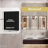 Lighted Medicine Cabinet with Mirror Wall Mounted Bathroom Mirror with Storage - 2 of 4