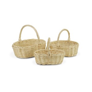 Cheung's Qindu 3 Piece Oval Basket Set - Light Brown - 1 of 1