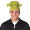 Shrek Costume Beanie Green Ogre Character Face Cuff Knit Beanie Hat w/ 3D Ears - 4 of 4