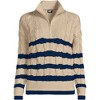 Lands' End Women's Drifter Cotton Quarter Zip Pullover Sweater - 3 of 3