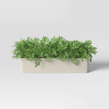 Faux Baby's-breath In Woven Pot Wall Sculpture Green - Threshold™ : Target