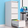 Vynxaria 4-Drawer Vertical File Cabinet with Lock, Metal Storage for A4/Legal/Letter Size Files, Narrow Design, Assembly Required for Home/Office. - 2 of 4