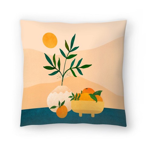 Large Leaf Study Iii By Modern Tropical 20 X 20 Throw Pillow - Americanflat  : Target