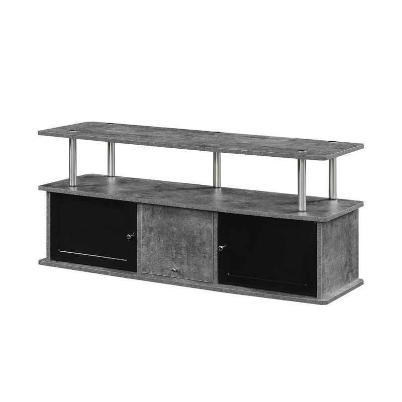 Designs2Go TV Stand for TVs up to 50" with 3 Storage Cabinets and Shelf - Breighton Home, 1 of 5