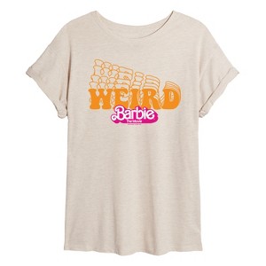 Women's - Barbie - Stacked Weird Barbie Oversized Graphic T-Shirt - 1 of 4