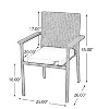 Sapphtopaz Patio Dining Chairs Wicker Patio Chairs with Back for Patio, Outside, Living Room - 2 of 4