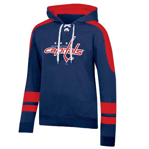 Nhl Washington Capitals Men's Hooded Sweatshirt With Lace - L : Target
