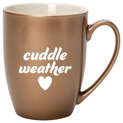 Elanze Designs Cuddle Weather Bronze 10 ounce New Bone China Coffee Cup Mug