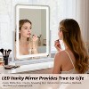 Vanity Mirror with Lights, 18"x13" Lighted Smart Touch Control 360° Rotation Detachable - 2 of 4