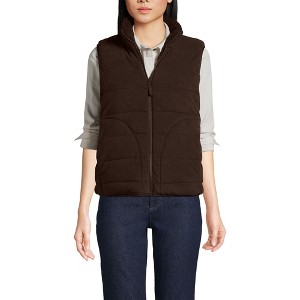 Lands' End Women's Anyweather Reversible Quilted Insulated Vest - 1 of 4