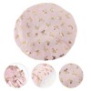 Unique Bargains Women Double Layer Gilded Butterfly Shower Cap 1 Pc - 3 of 3